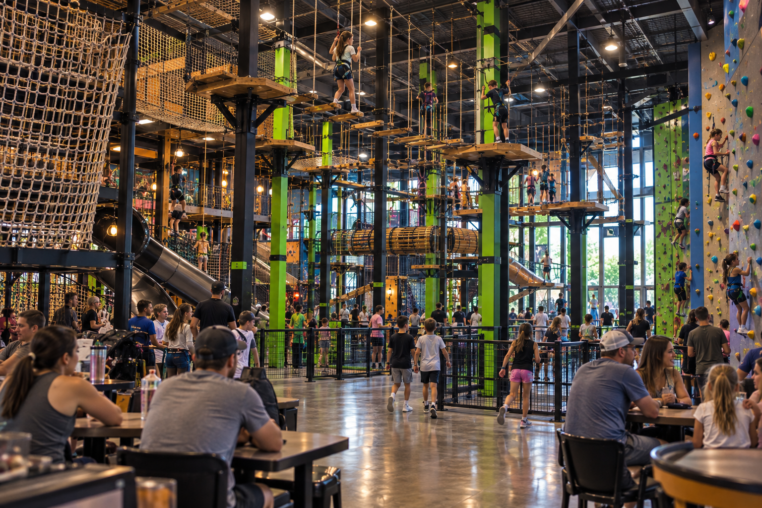 Adventure park climbing activity