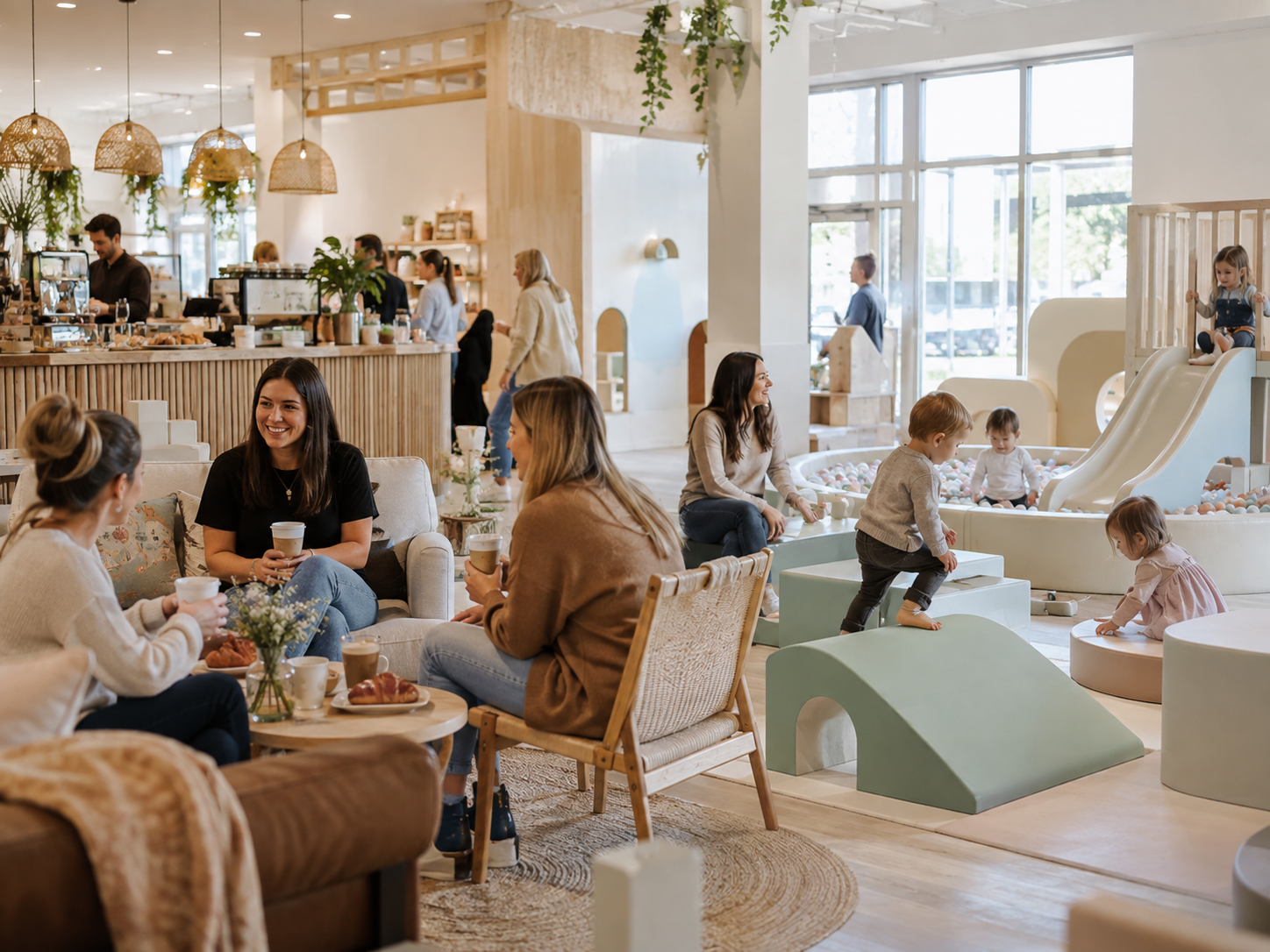 Family play café interior